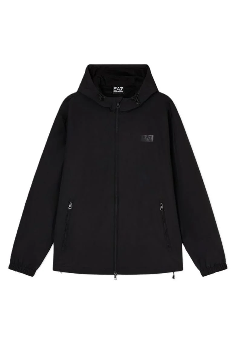 Jacheta barbati  TRAIN LOGO SERIES M OVERSIZE LOGO JACKET PL, Poliamida, Negru, Negru