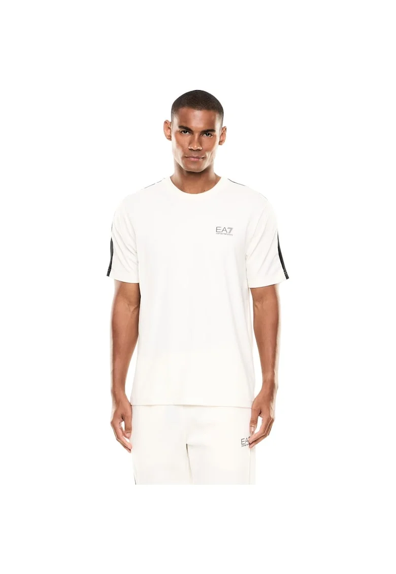 Tricou  EA7 Natural Ventus7 M SS ST 55465, Alb