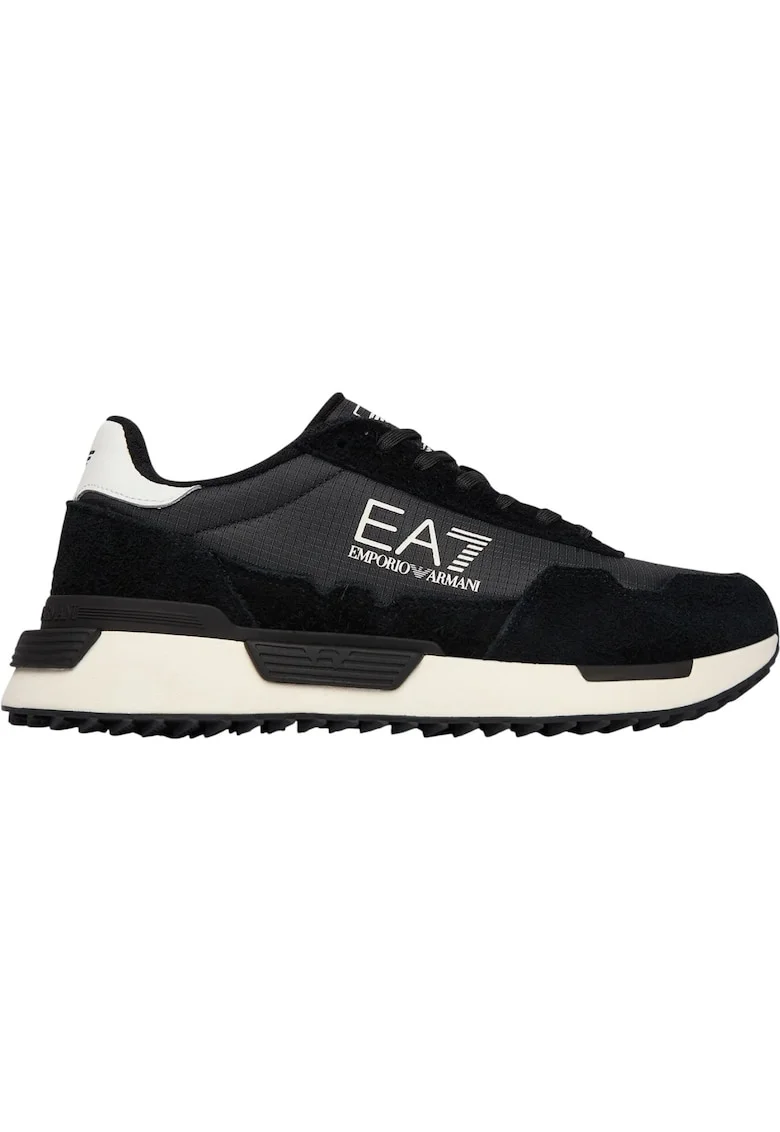 Pantofi sport  EA7 Vintage Running Nylon 55567, Alb/Negru