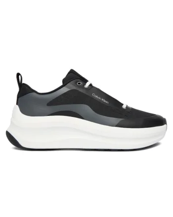 Pantofi sport  pentru Femei, chunky runner laceup mix aop, YW0YW02077-0GM, 38 EU, Negru