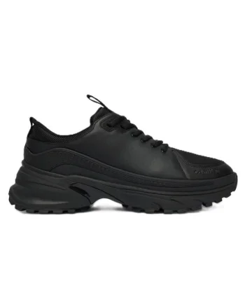 Pantofi sport barbati  HIKE RUNNER LACEUP TECH MIX, Piele naturdwqfwqala, Negru, Negru