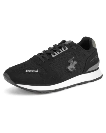 Pantofi sport barbati,  VSS25-05, negru, textil