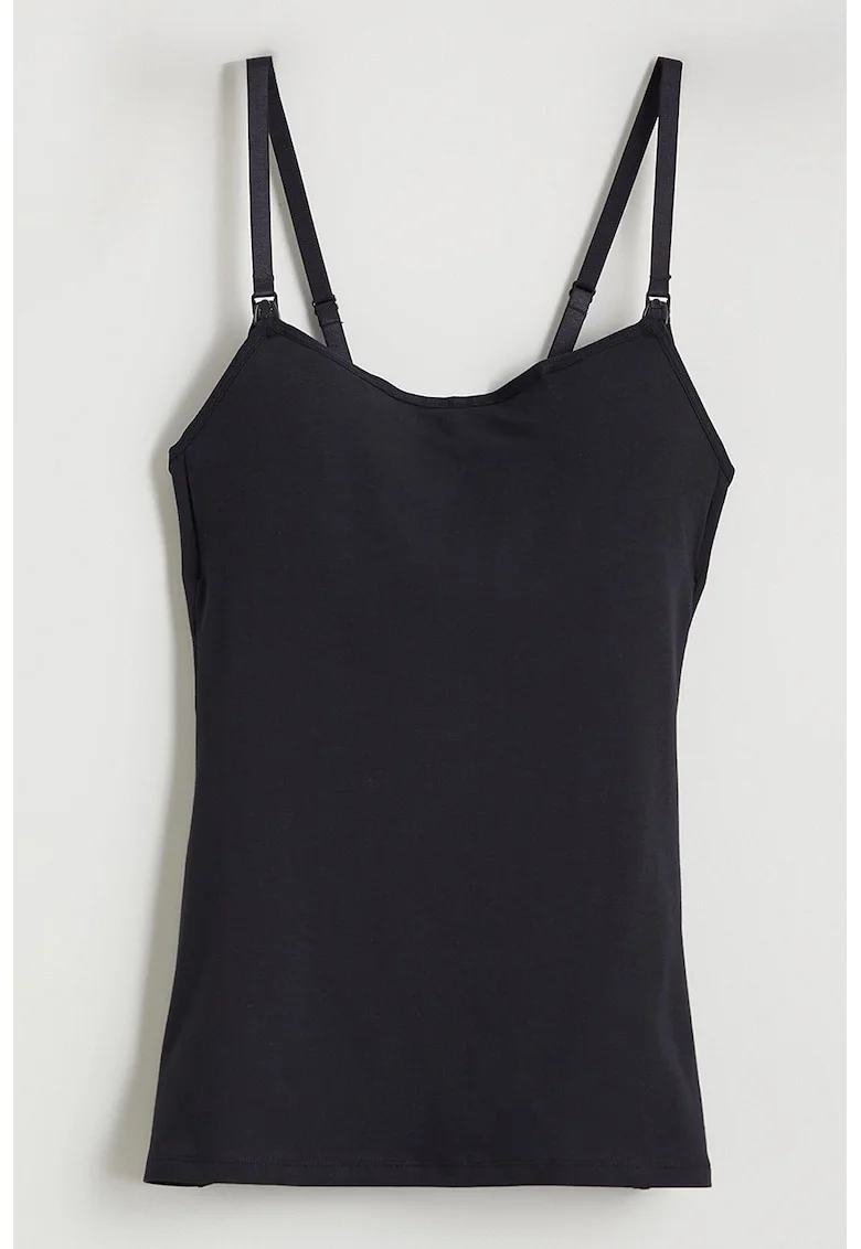 Top cu bretele ajustabile pentru gravide, Negru