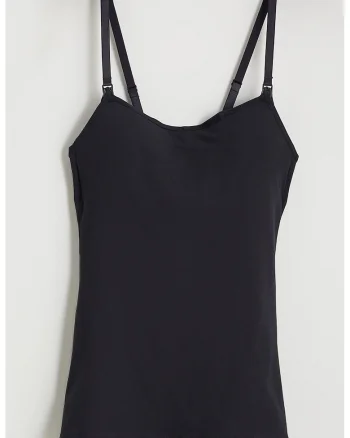 Top cu bretele ajustabile pentru gravide, Negru