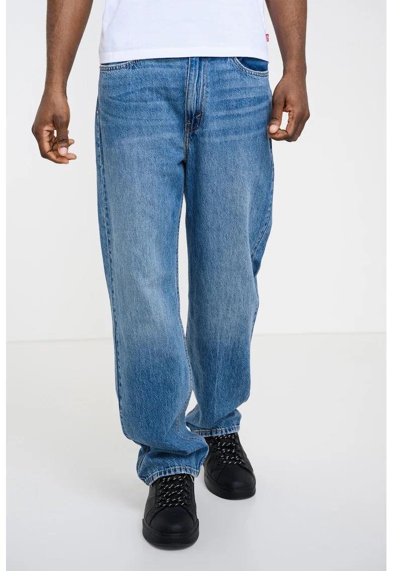 Blugi din denim cu croiala ampla Youth, Albastru deschis
