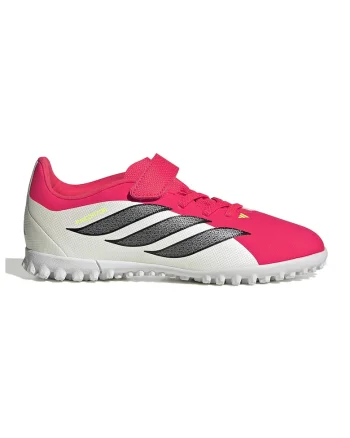 Pantofi pentru fotbal Predator Club, Negru/Rosu vermillion/Alb murdar