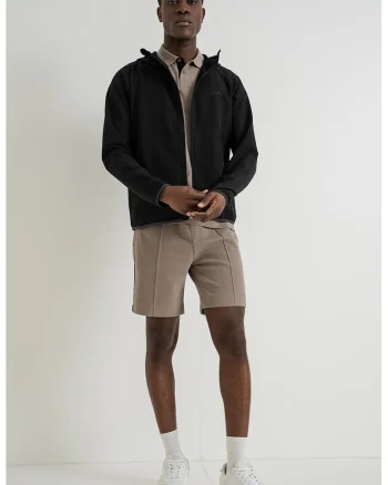 Jacheta slim fit rezistenta la apa Commuter, Negru