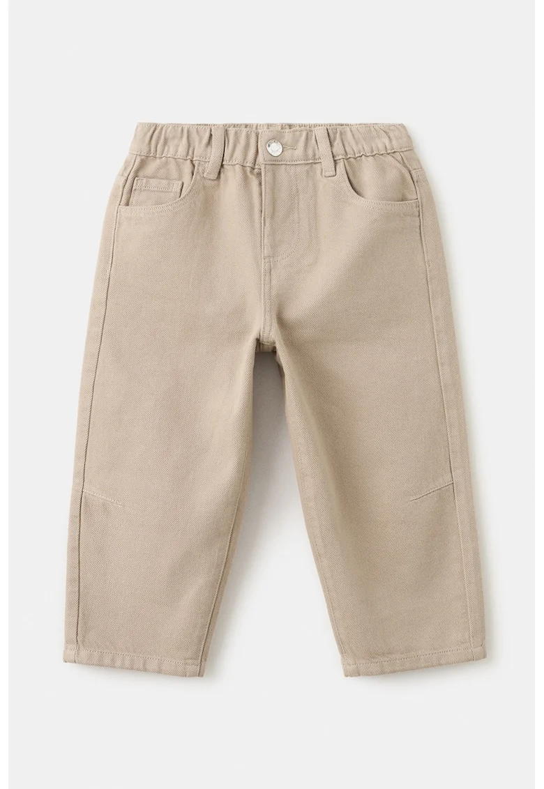 Blugi relaxed fit, Maro nisip