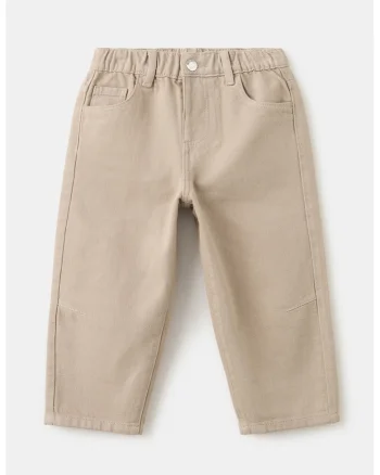 Blugi relaxed fit, Maro nisip