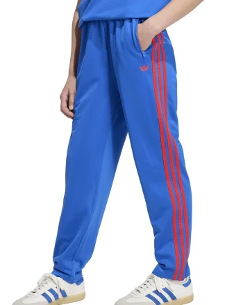 Pantaloni de trening cu benzi contrastante Firebird, Coral/Albastru royal