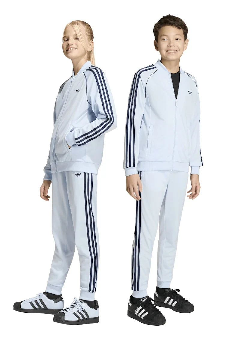 Pantaloni de trening cu logo, Albastru pal