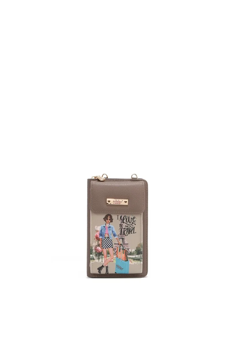 Geanta dama I live to Travel NK24002, Maro, Universal