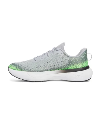 Pantofi Infinite din tricot, pentru alergare, Gri deschis/Negru stins/Verde lime