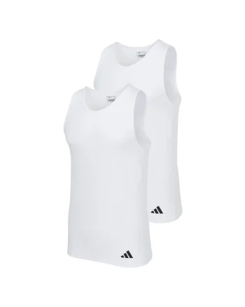 adidas, Set de top-uri Active Flex - 2 piese, Alb