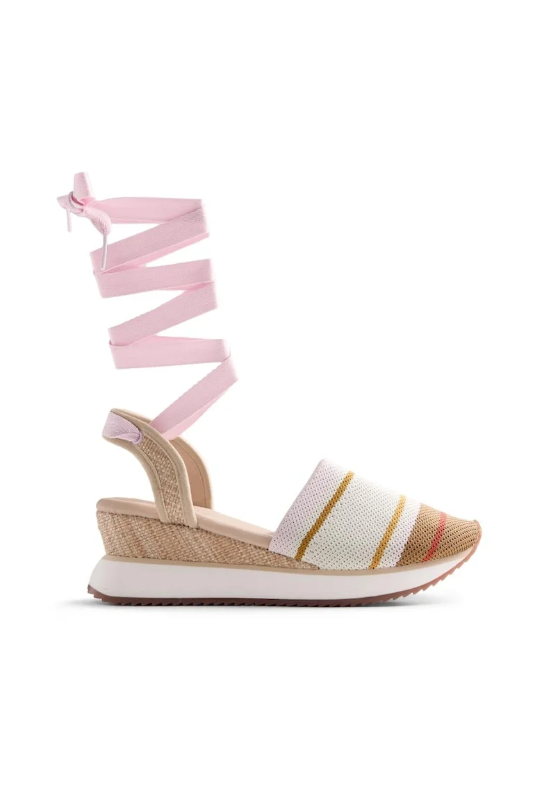 Espadrile textile Ozamis, Bej