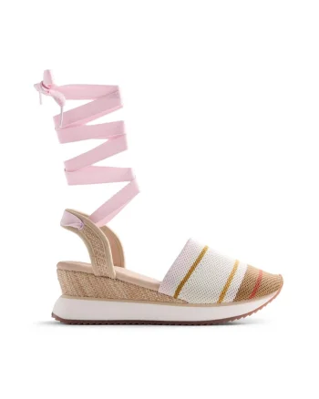 Espadrile textile Ozamis, Bej