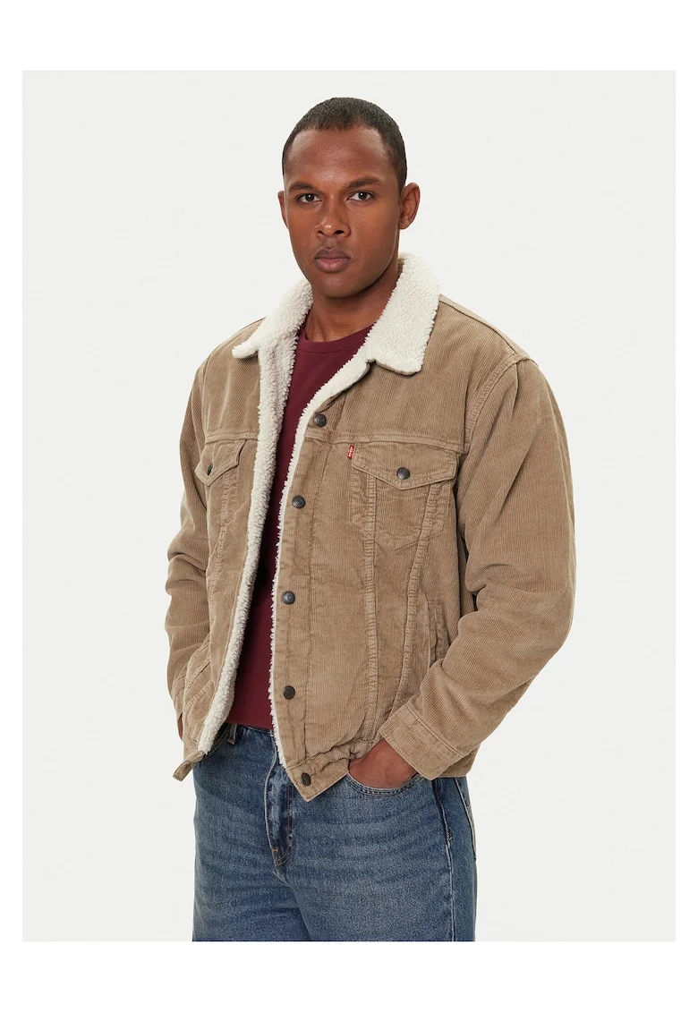 Geaca de blugi barbati  bej, denim
