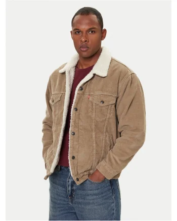 Geaca de blugi barbati  bej, denim
