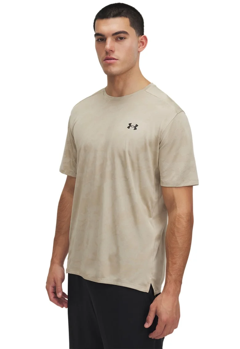 Tricou pentru fitness UA Tech™, Negru/Maro camel