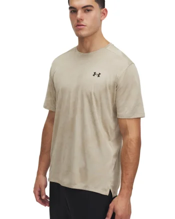 Tricou pentru fitness UA Tech™, Negru/Maro camel
