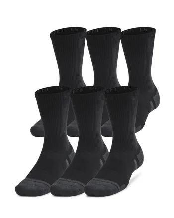 Set de sosete unisex pentru fitness Performance - 6 perechi, Negru/Gri inchis