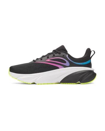 Pantofi din plasa Charged+ Rogue 6 pentru alergare, Negru/Albastru azur/Roz/Verde lime