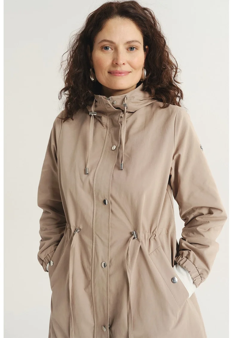 Jacheta parka cu gluga, Maro camel