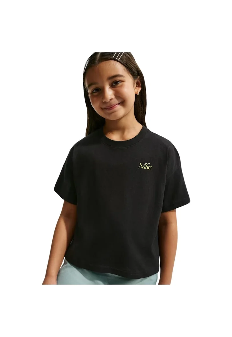 Tricou  K Boxy Flower 57142, Negru