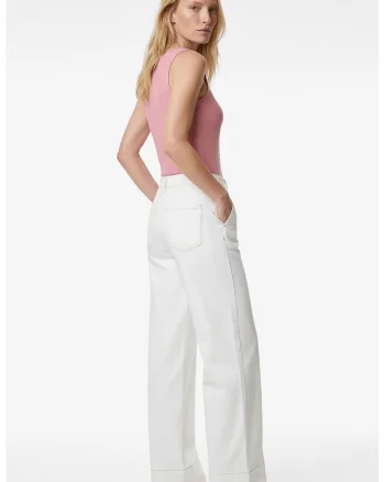 Top cu aspect striat, Roz pastel