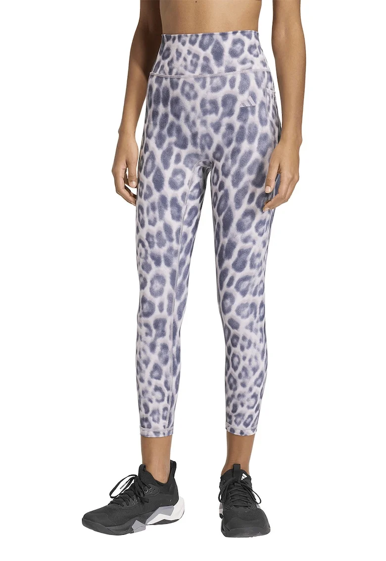Colanti crop pentru fitness Essentials, Violet deschis/Mov inchis