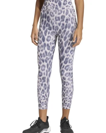 Colanti crop pentru fitness Essentials, Violet deschis/Mov inchis