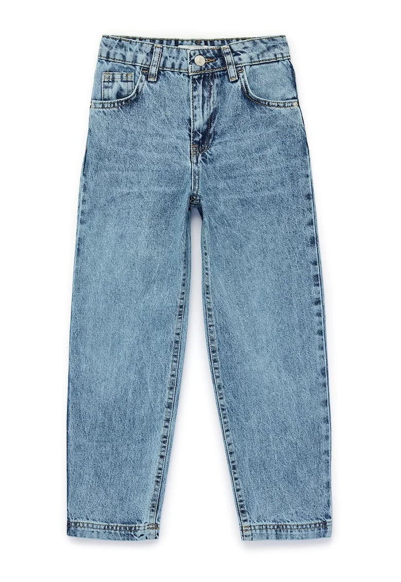 Blugi relaxed fit, Albastru deschis