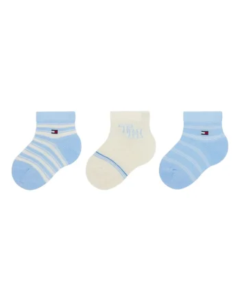 Set 3 perechi sosete scurte copii  701236342, Albastru deschis