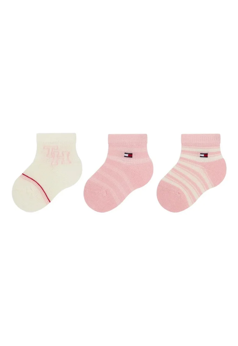 Set 3 perechi sosete scurte copii  701236342, Roz