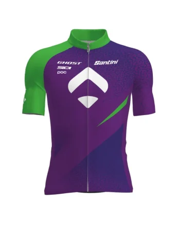 Tricou ciclism barbati  Tono SportGuru Limited Edition, Verde/Mov
