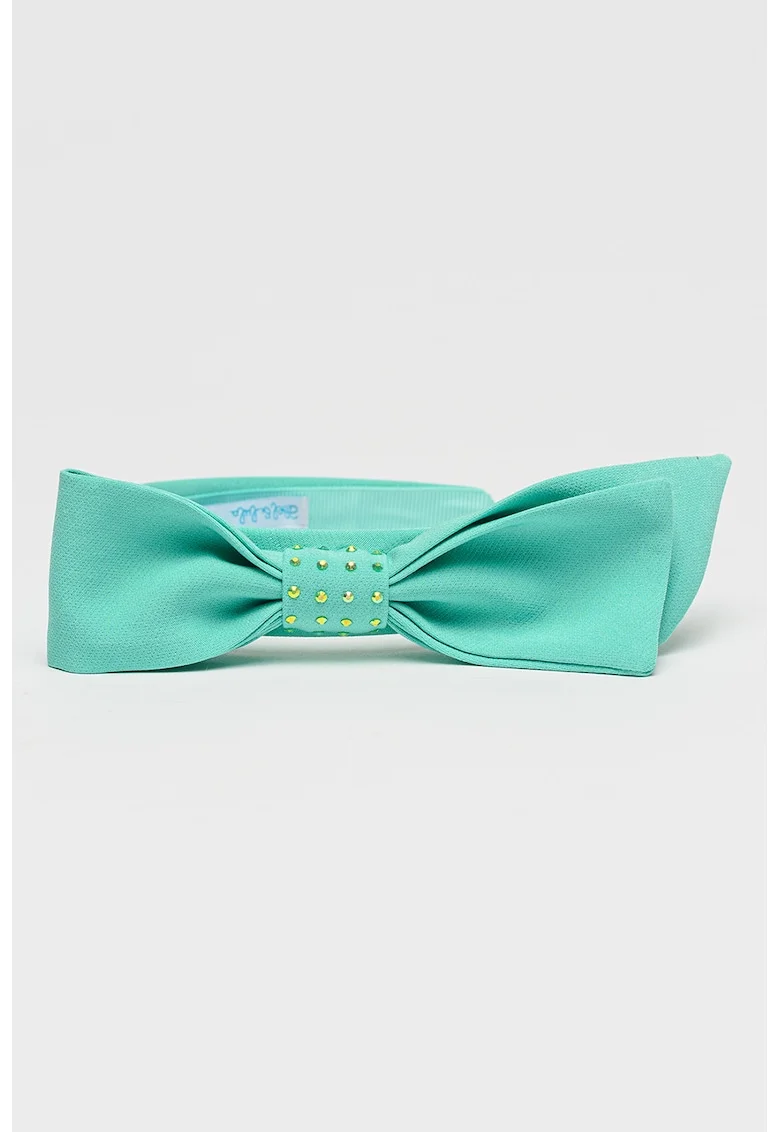 Bentita cu element cu funda, Verde aquamarin