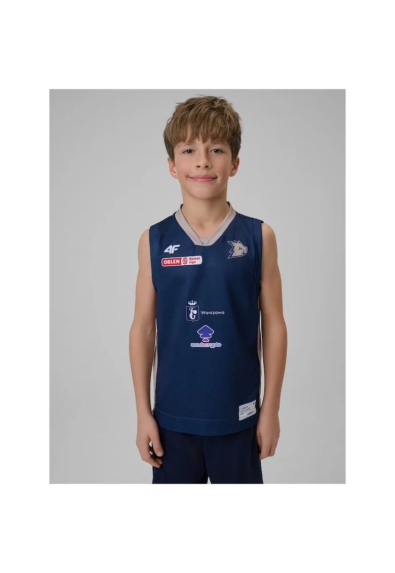 Maiou sport copii,  bleumarin, poliester, tehnologie 4FDry