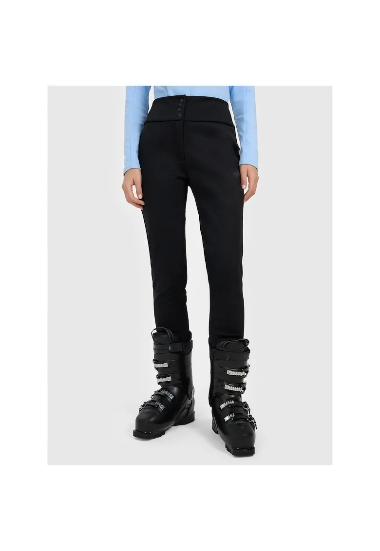 Pantaloni sport dama,  pentru ski, negru, poliester