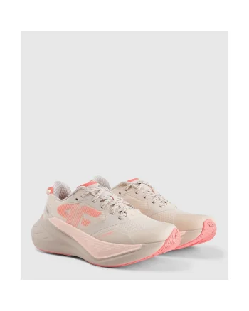 Pantofi sport dama  Fast Run 1.0, bej, material textil