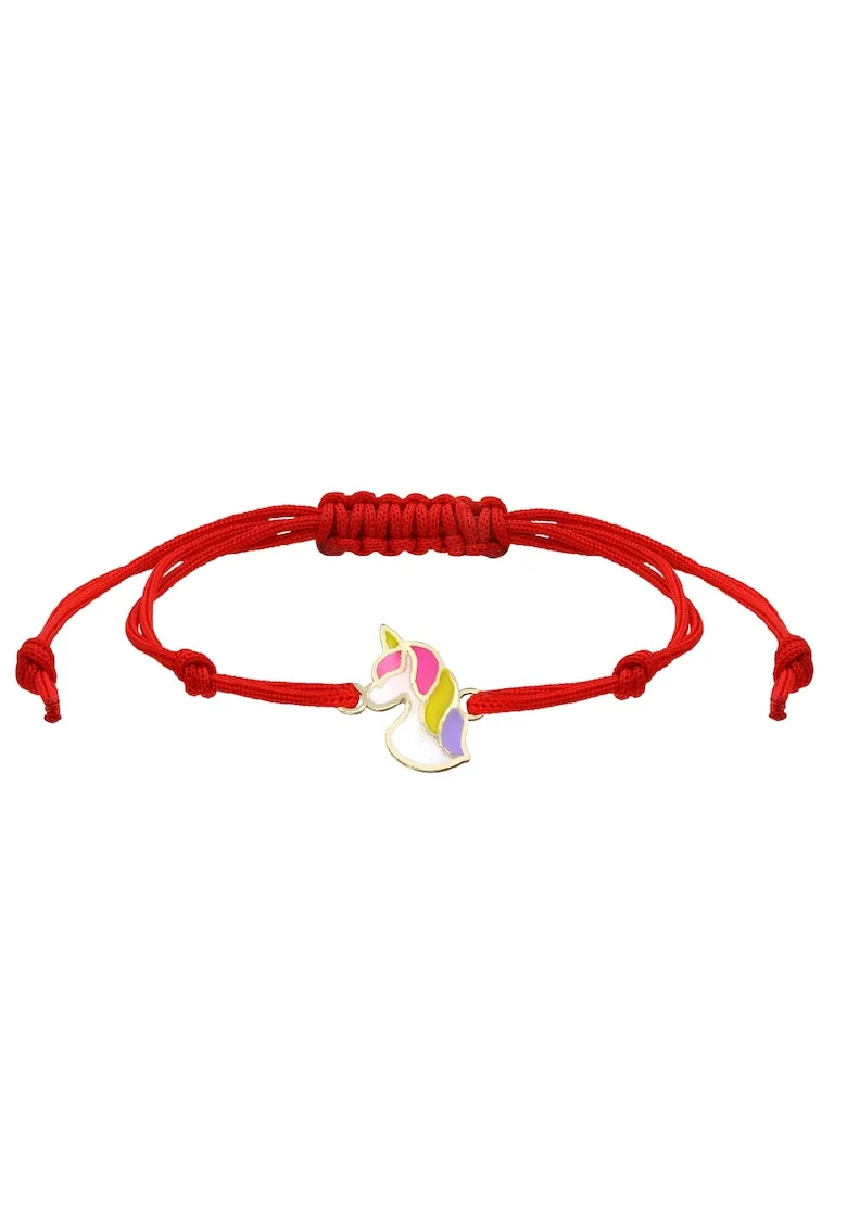 Bratara aur unicorn snur rosu reglabil