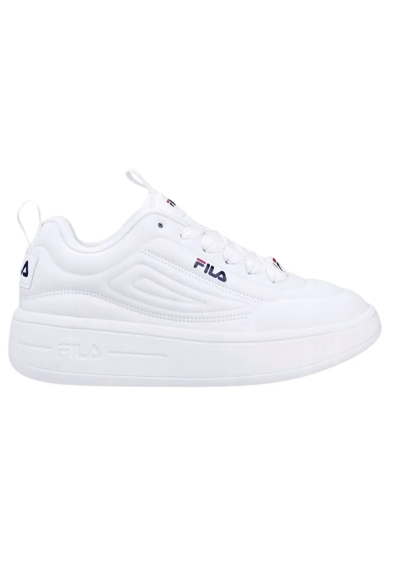 Pantofi sport  Superbubble Wmn de dama, originali, albi, moderni si ultra-confortabili, ideali pentru stilul casual urban si activitatile zilnice, model FFW0536.10004, marimea 37, colectia noua, design emblematic Fila