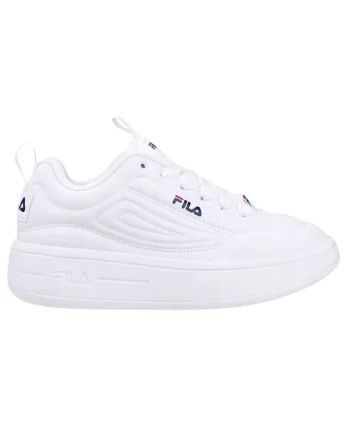 Pantofi sport  Superbubble Wmn de dama, originali, albi, moderni si ultra-confortabili, ideali pentru stilul casual urban si activitatile zilnice, model FFW0536.10004, marimea 37, colectia noua, design emblematic Fila