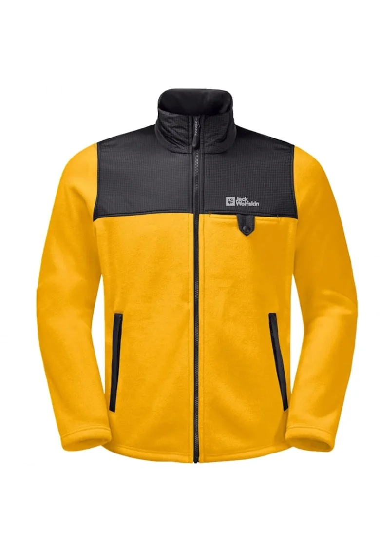 Bluza sport barbati,  Grizzly Fleece, galben, poliester