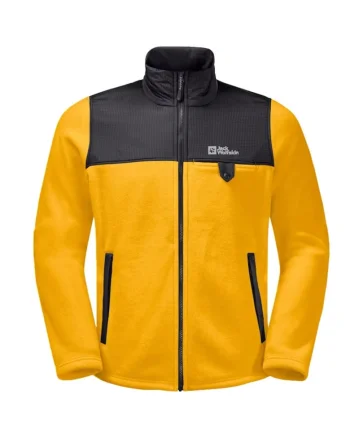 Bluza sport barbati,  Grizzly Fleece, galben, poliester