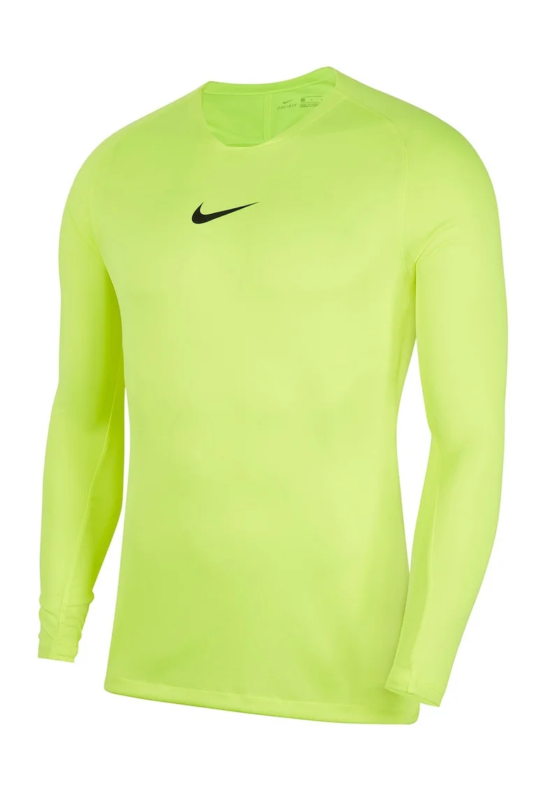 Bluza slim fit cu tehnologie Dri Fit si logo, Verde lime
