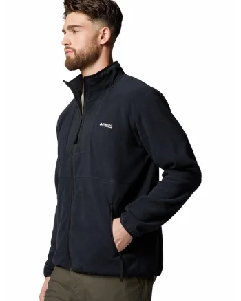 Bluza de trening din material fleece pentru drumetii Sequoia Grove, Negru