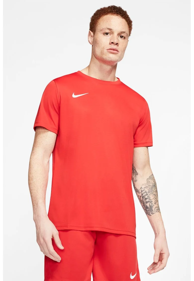 Tricou cu tehnologie Dri-Fit pentru fotbal, Rosu