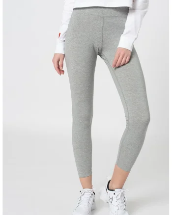 Colanti crop, pentru fitness Essential, Gri melange