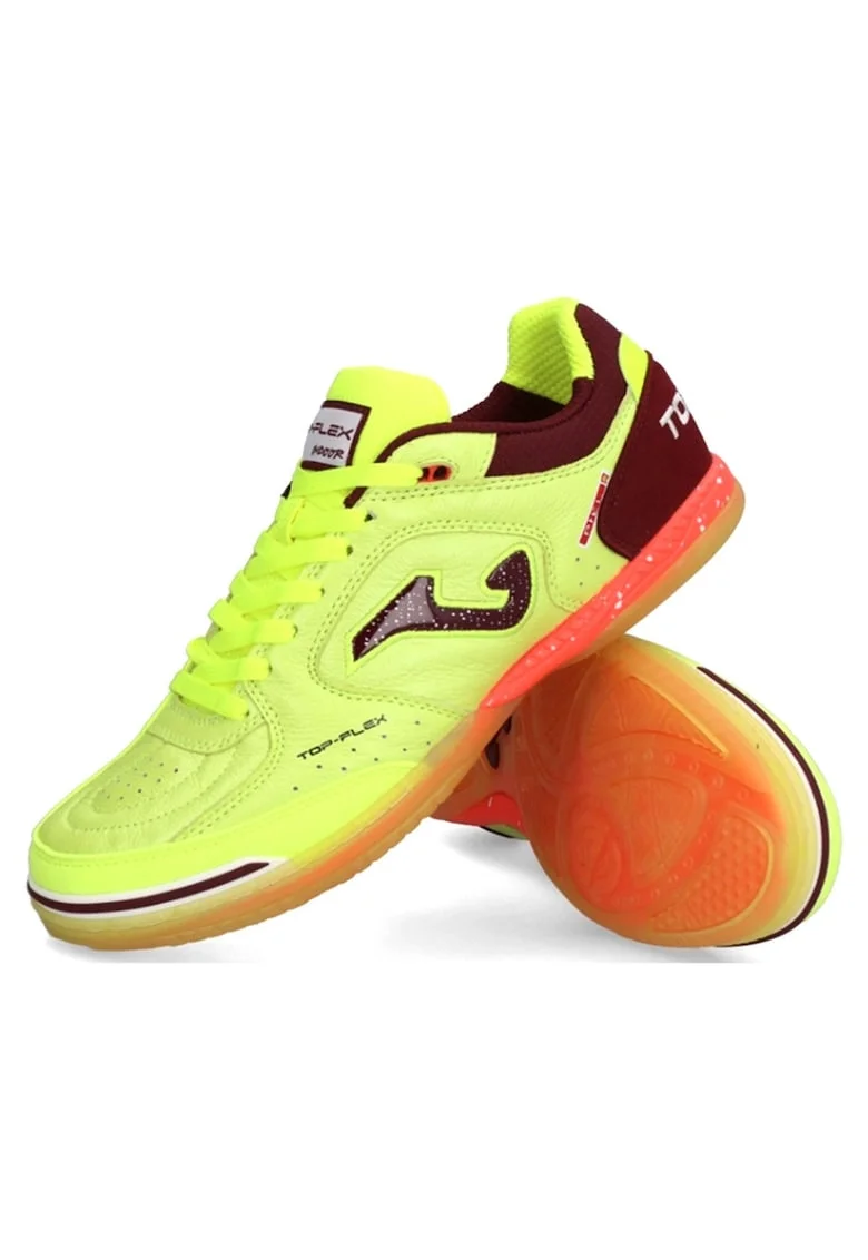Pantofi sport barbati  Top Flex, piele, galben, talpa cauciuc