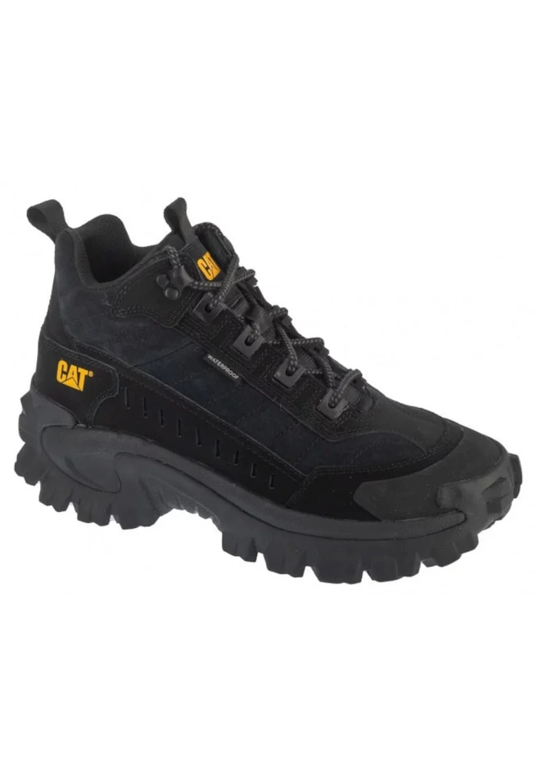 Pantofi sport barbati P726385,  Negru, Piele nabuc